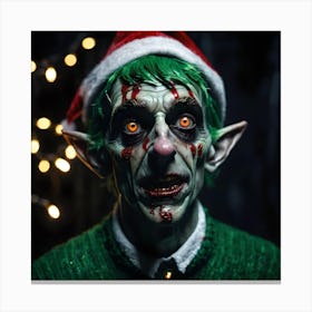 Zombie Elf 3 Canvas Print