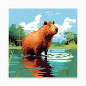 Capybara Quest Canvas Print