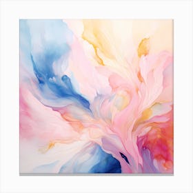 AI Whispers of Blush Harmony Canvas Print