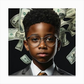 The Little Businessman Canvas Print