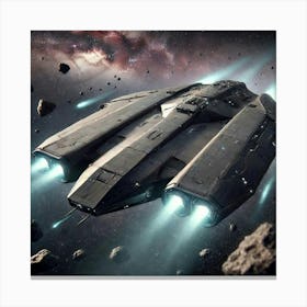 Void Reaver Corvette Silent Propulsion Canvas Print