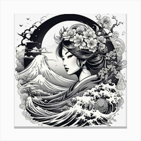 Geisha 5 Canvas Print