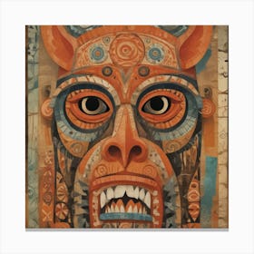 Mask Of The Demon Canvas Print