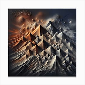 Abstract Mountains Canvas Print