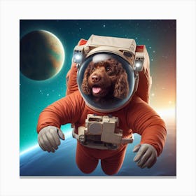 Dog In Space 1 Canvas Print