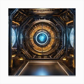 Futuristic Spaceship Canvas Print