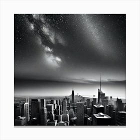 New York City At Night 14 Canvas Print