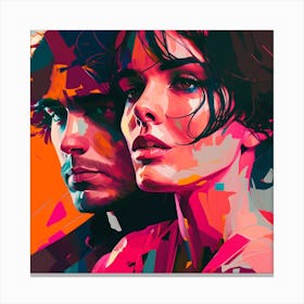 Couple In Love Fine Art Portrait Canvas Print