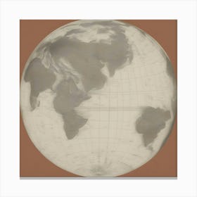 Globe antique Canvas Print