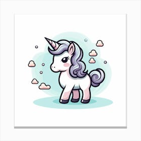 Cute Unicorn 28 Canvas Print