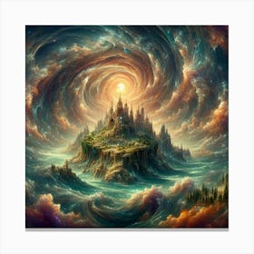 Castle In The Clouds 11 Canvas Print