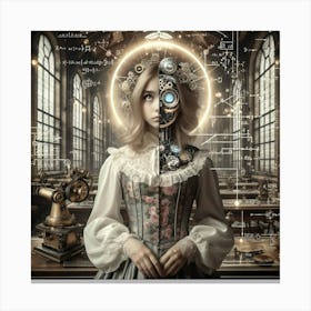 Steampunk Girl 27 Canvas Print