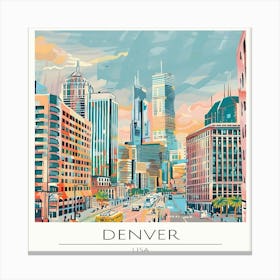 Denver Cityscape Canvas Print