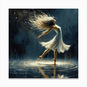 Dancer In Water Canvas Print