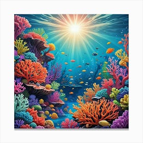 Marine Ocean Beach Art Print (2) Canvas Print