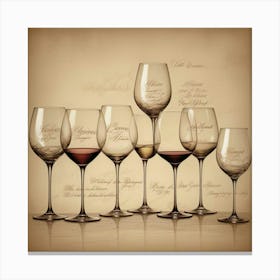 Wine Glasses 15 Canvas Print