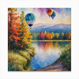 BB Borsa Hot Air Balloons Canvas Print