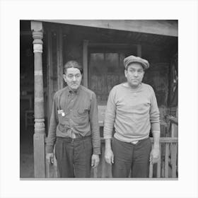 Two Types Living Along The Waterfront In Ottawa, Illinois By Russell Lee Canvas Print