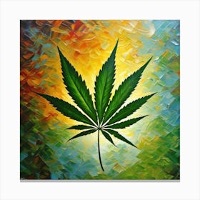 Marijuana Leaf 4 Canvas Print