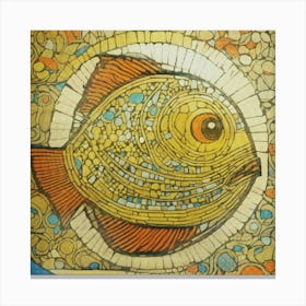 Mosaic Fish Canvas Print