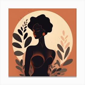 Afro-American Woman Canvas Print