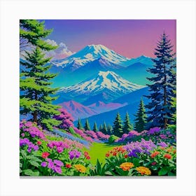 Mt Rainier Canvas Print