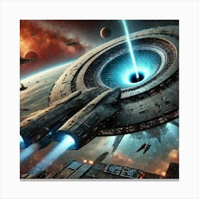 Event Horizon Lance Deployment Canvas Print