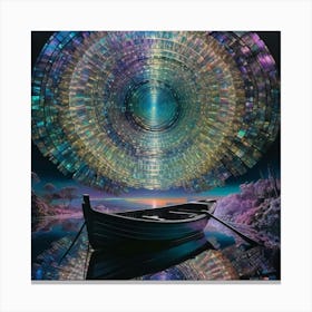 'The Boat In The Water' Canvas Print