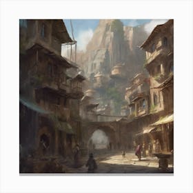 Fantasy City 71 Canvas Print