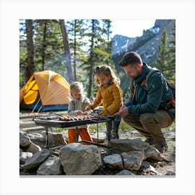 Stockcake Family Camping Trip 1719802845 Canvas Print