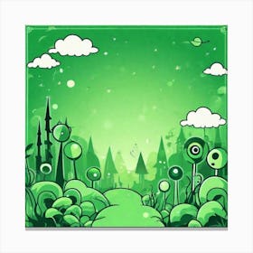 Green Forest 1 Canvas Print