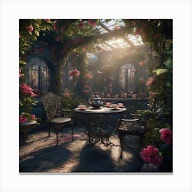 The tea garden is beautiful Canvas Print