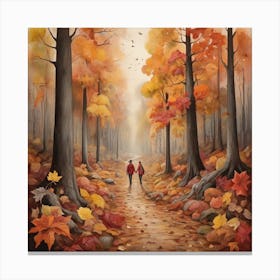 Autumn Walk Canvas Print