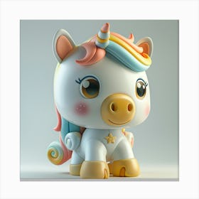 Unicorn 3d Model 25 Canvas Print