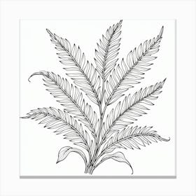 Fern Leaf Canvas Print