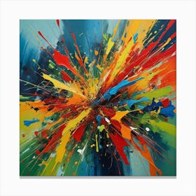 Explosion Of Color 2 Canvas Print