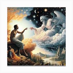 Angel Of The Sky Canvas Print