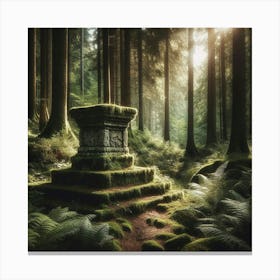 Mossy Forest 1 Canvas Print