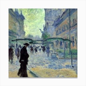 Busy Life in the City Canvas Print