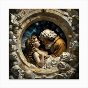 Aphrodite And Judas 1 Canvas Print