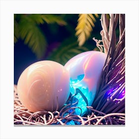 Egg In A Nest Canvas Print