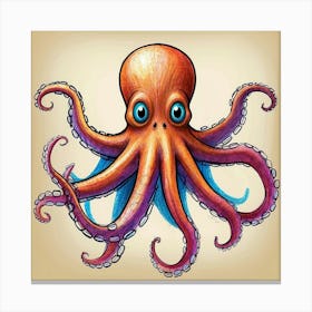 Octopus 110 Canvas Print