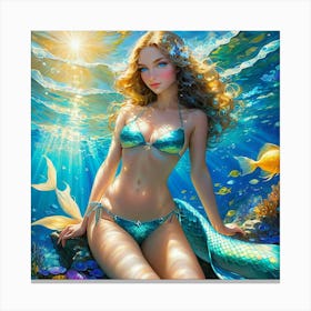 Mermaid knh Canvas Print