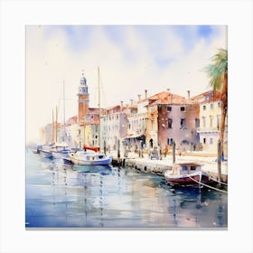 Pastel Euphoria: Venetian Dreamscape Canvas Print