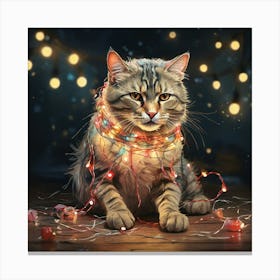 Christmas Cat 6 Canvas Print