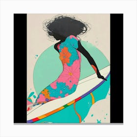 Surfer Girl Canvas Print