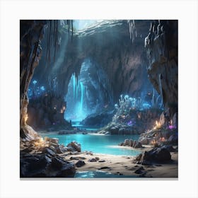 Fantasy Cave 1 Canvas Print