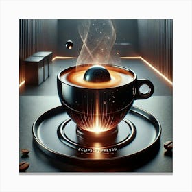 Eclipse Espresso Drink Canvas Print