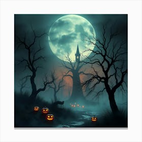 Haunted House 1 Canvas Print