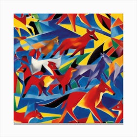 Franz Marc inspired painting 3 Canvas Print